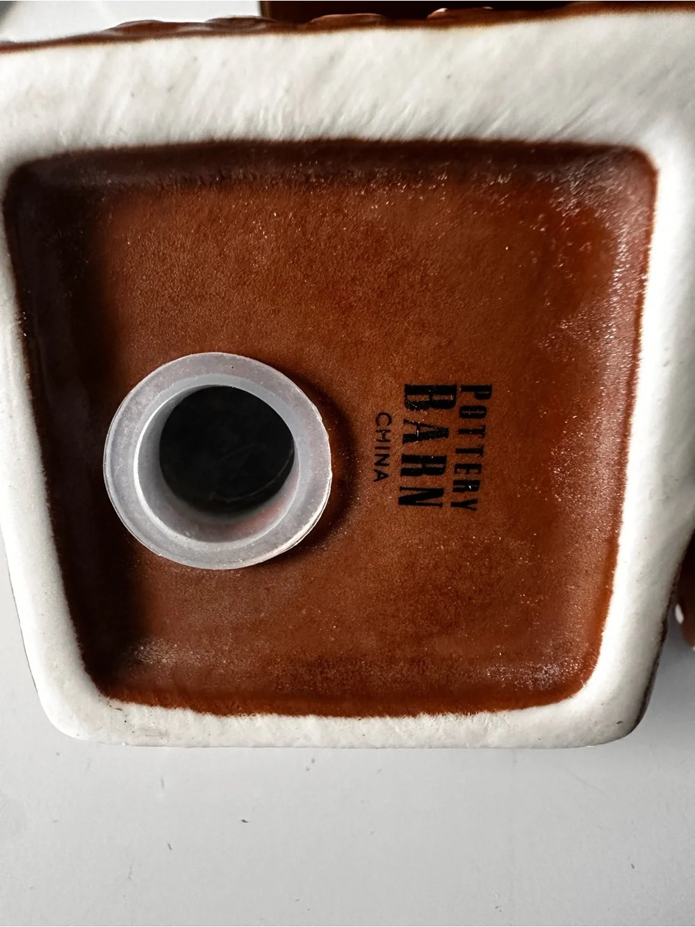 Pottery Barn Gingerbread House Decorative Salt & Pepper Shakers - Brown